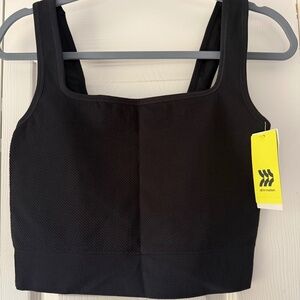 All In Motion Black Longline Bra NEW WITH TAGS